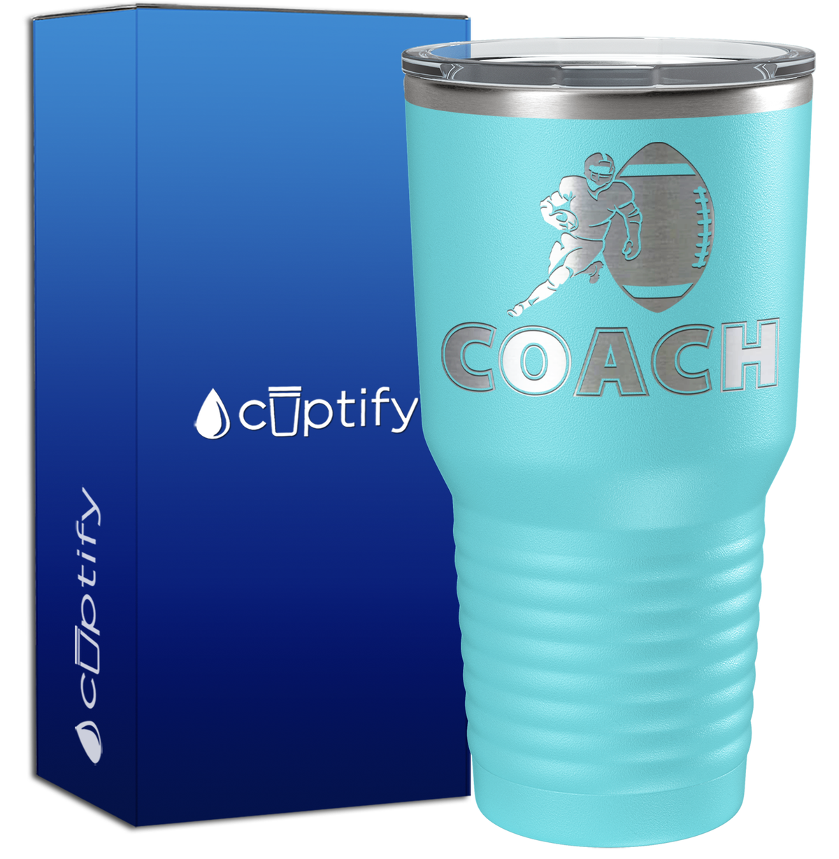 Football Coach Silhouette 30oz Coach Tumbler