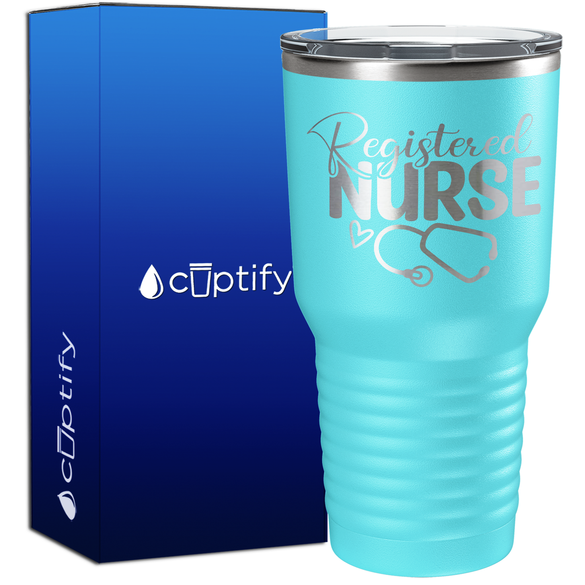 Registered Nurse Stethoscope 30oz Nurse Tumbler