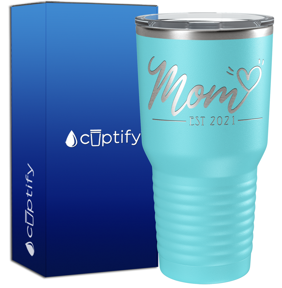 Mom Heart Est 30oz Mom Tumbler