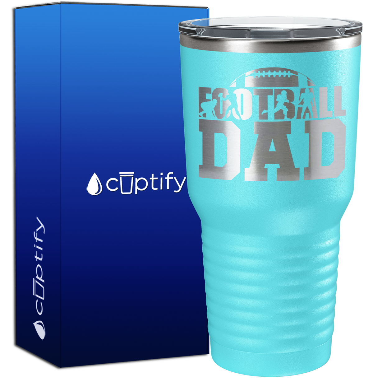 Football Dad 30oz Football Tumbler