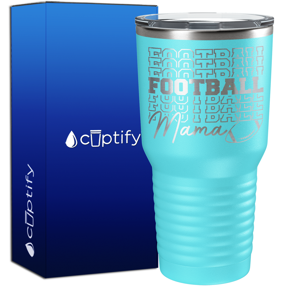 Football Football Mama 30oz Football Tumbler
