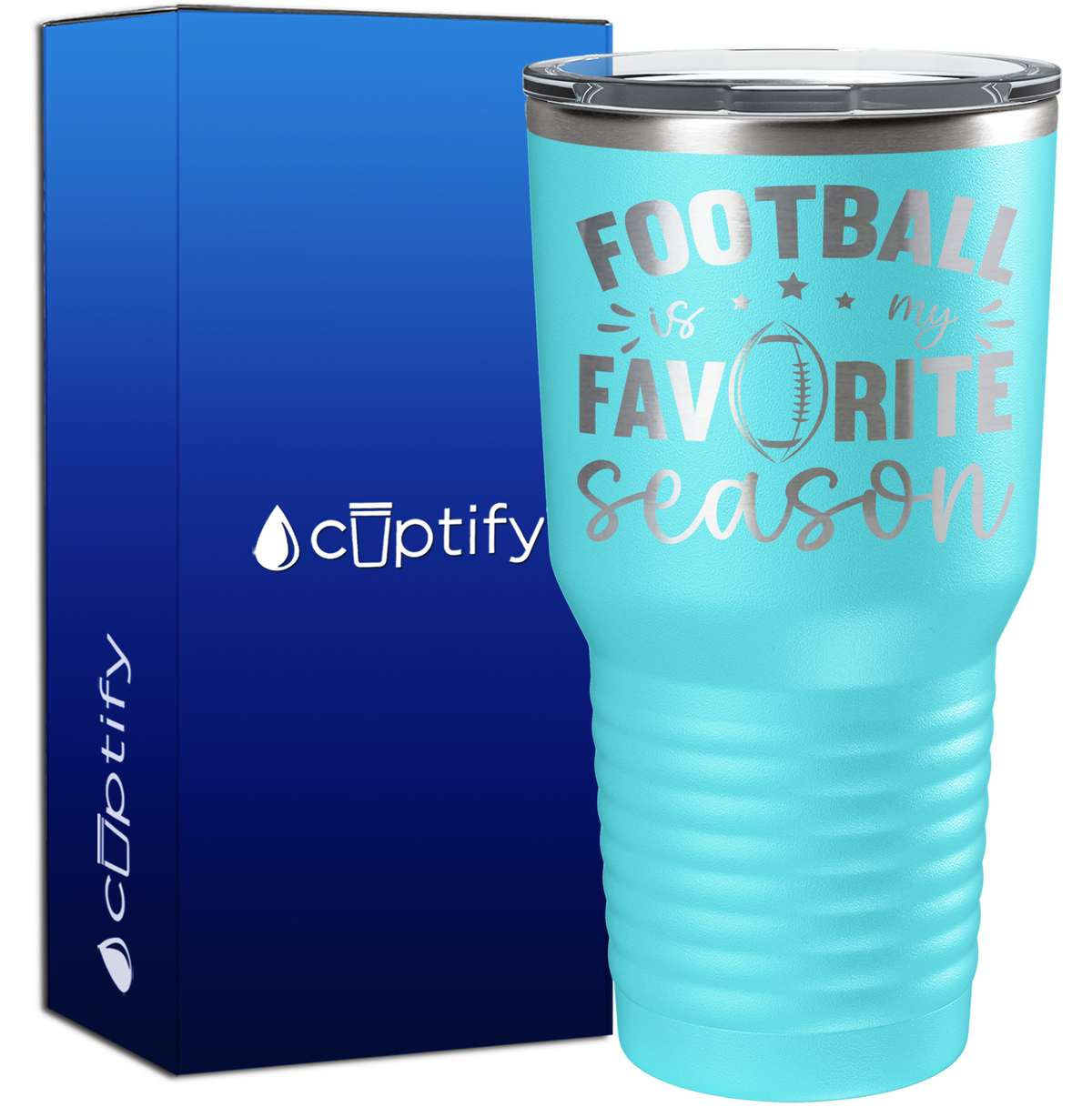 Football is my Favorite Season 30oz Football Tumbler