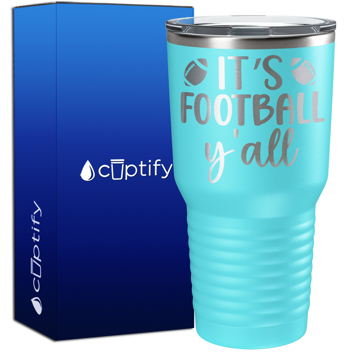 It's Football Y'all 30oz Football Tumbler