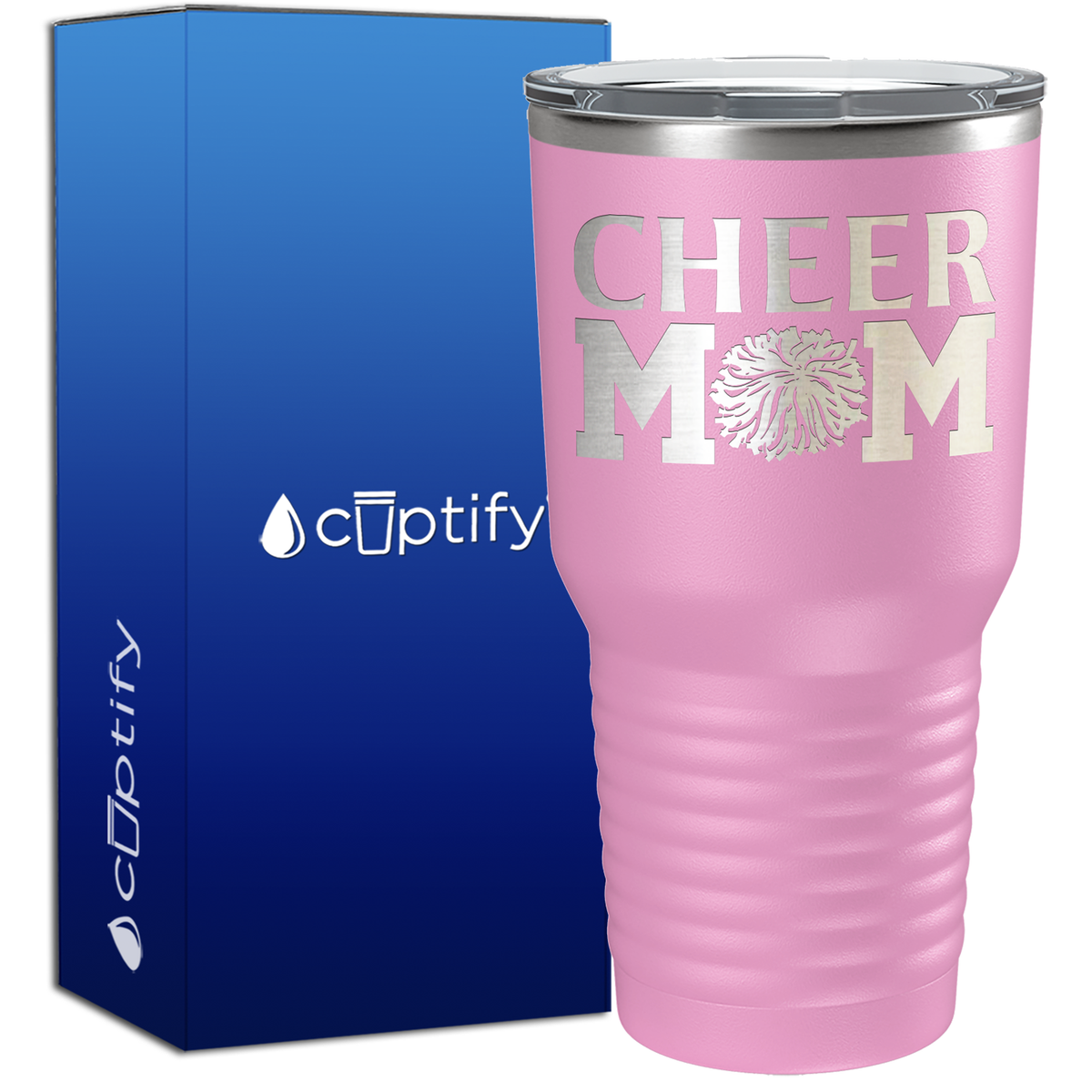 Cheer Mom Pom Pom 30oz Cheer Tumbler