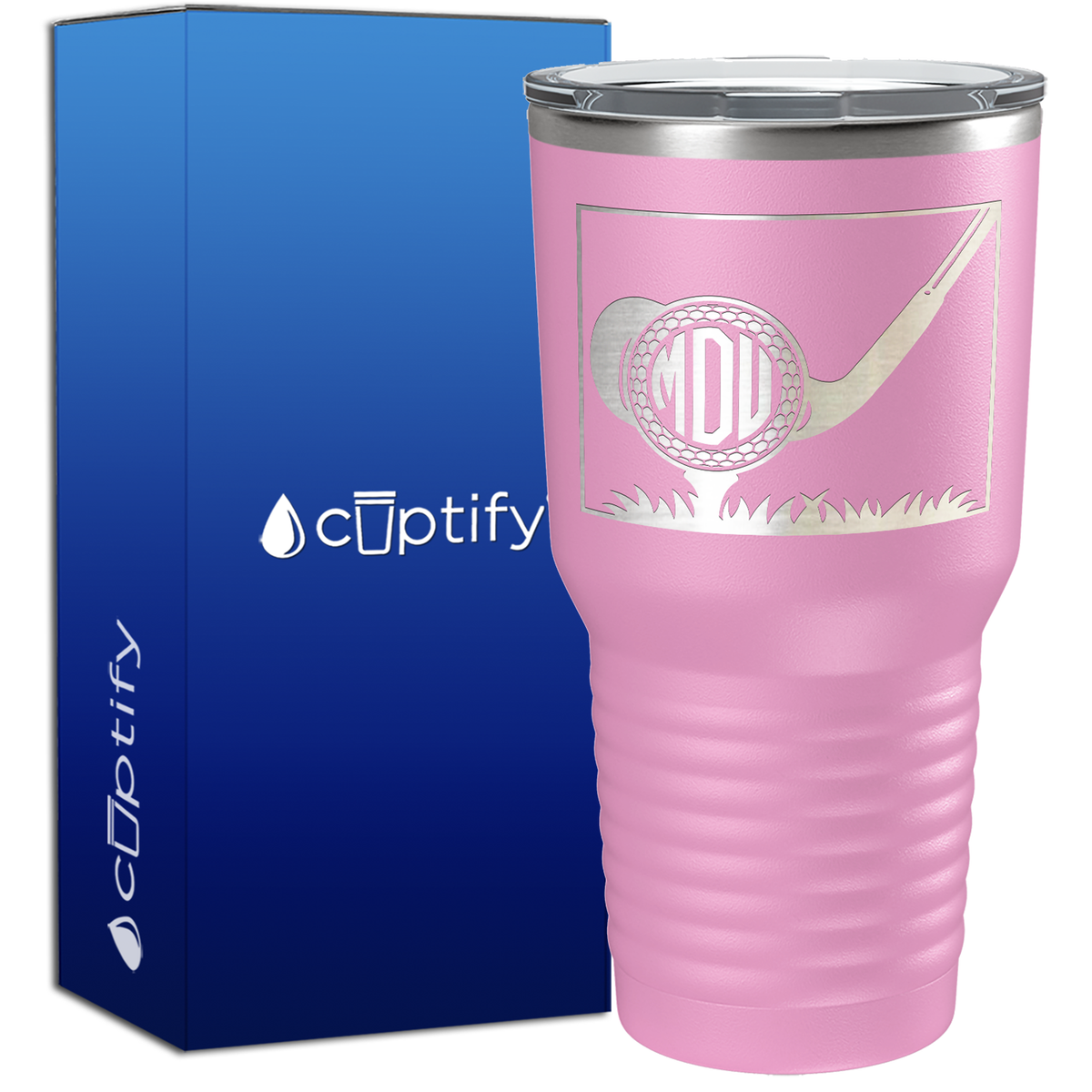 Monogrammed Golf Ball 30oz Golf Tumbler