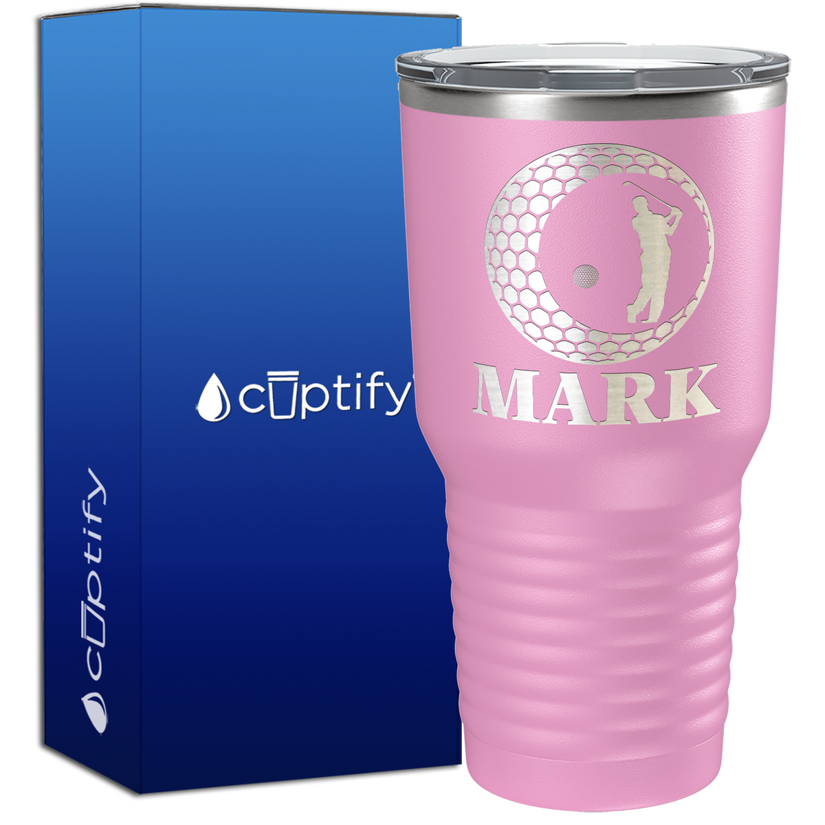Personalized Golfer in Ball 30oz Golf Tumbler