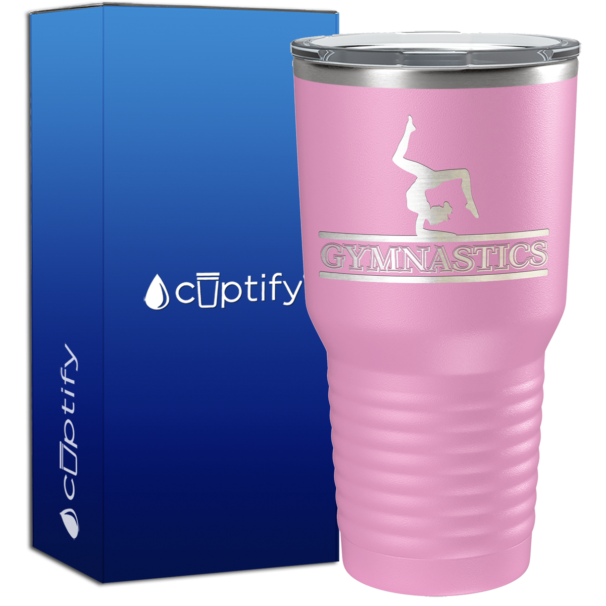 Gymnastics Silhouette 30oz Gymnastics Tumbler