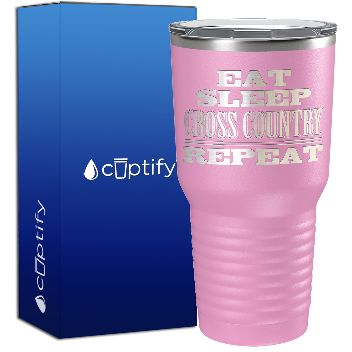 Eat Sleep Cross Country Repeat 30oz Cross Country Tumbler