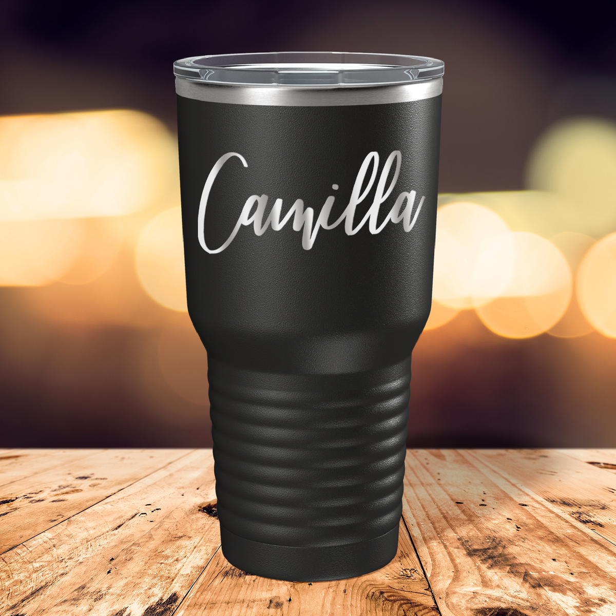 Personalized Black 30oz Engraved Tumbler