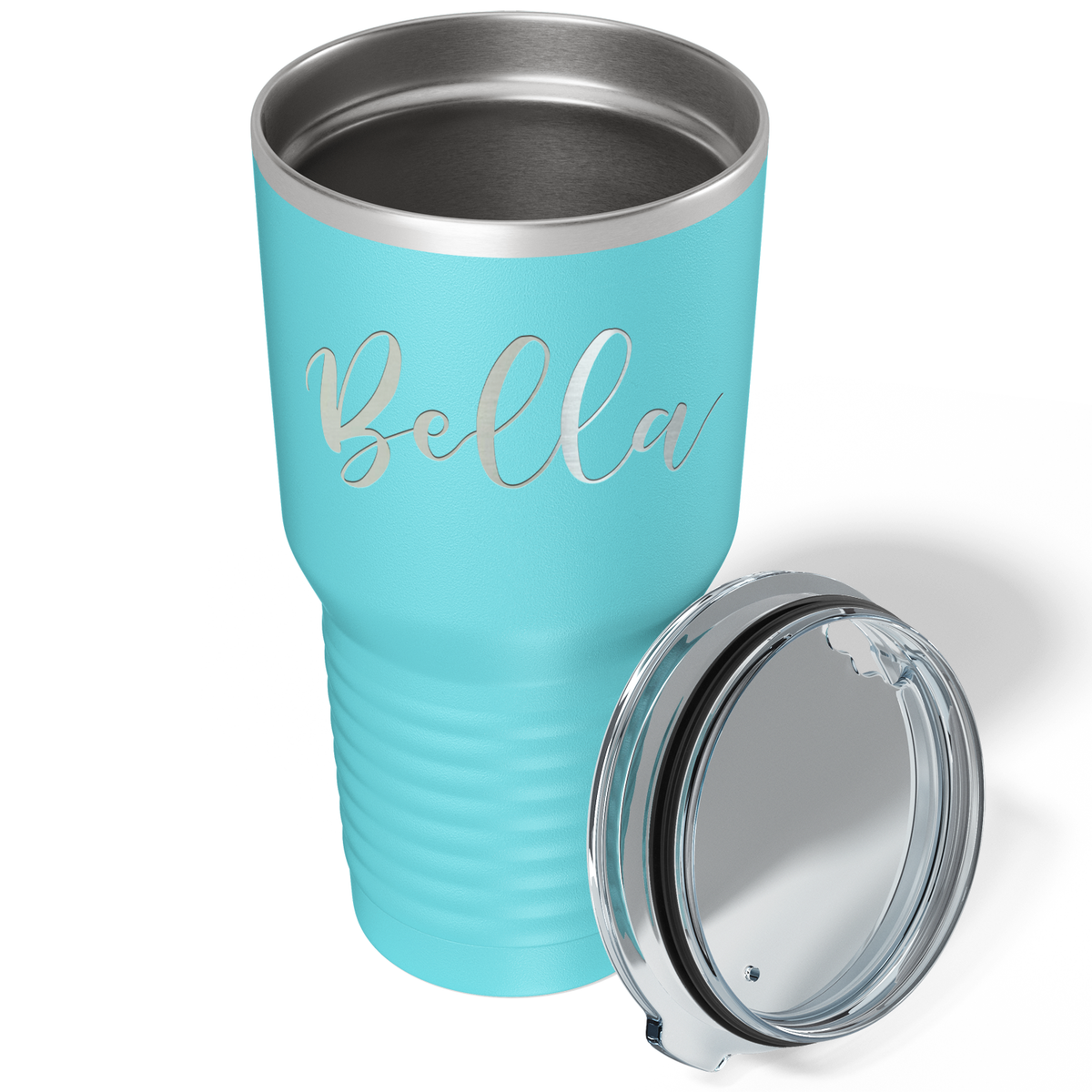 Personalized Lite Blue 30oz Engraved Tumbler