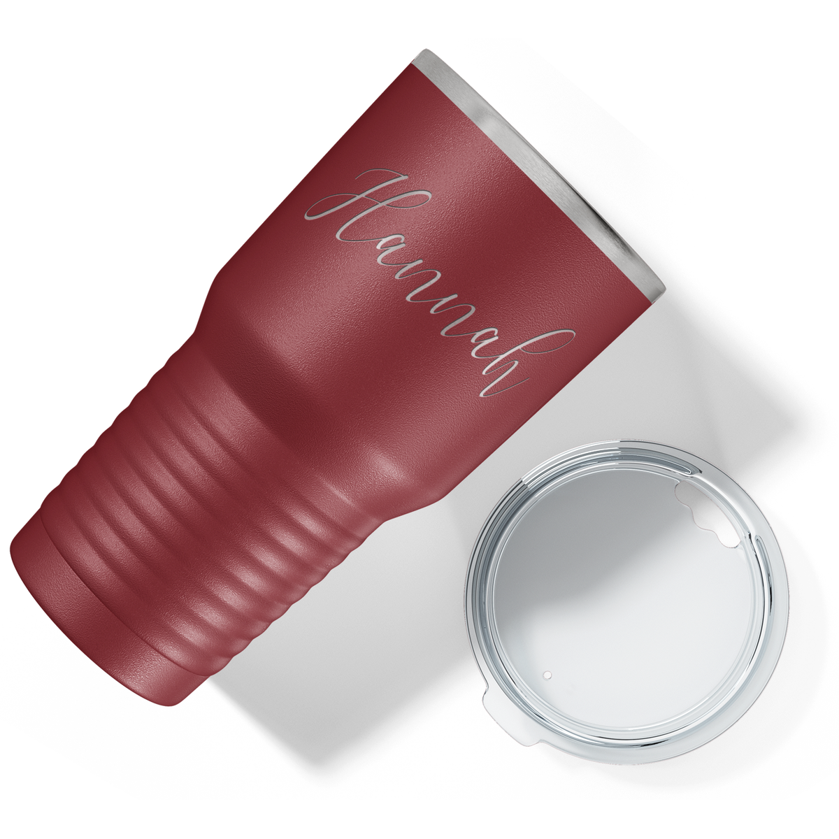 Personalized Maroon 30oz Engraved Tumbler