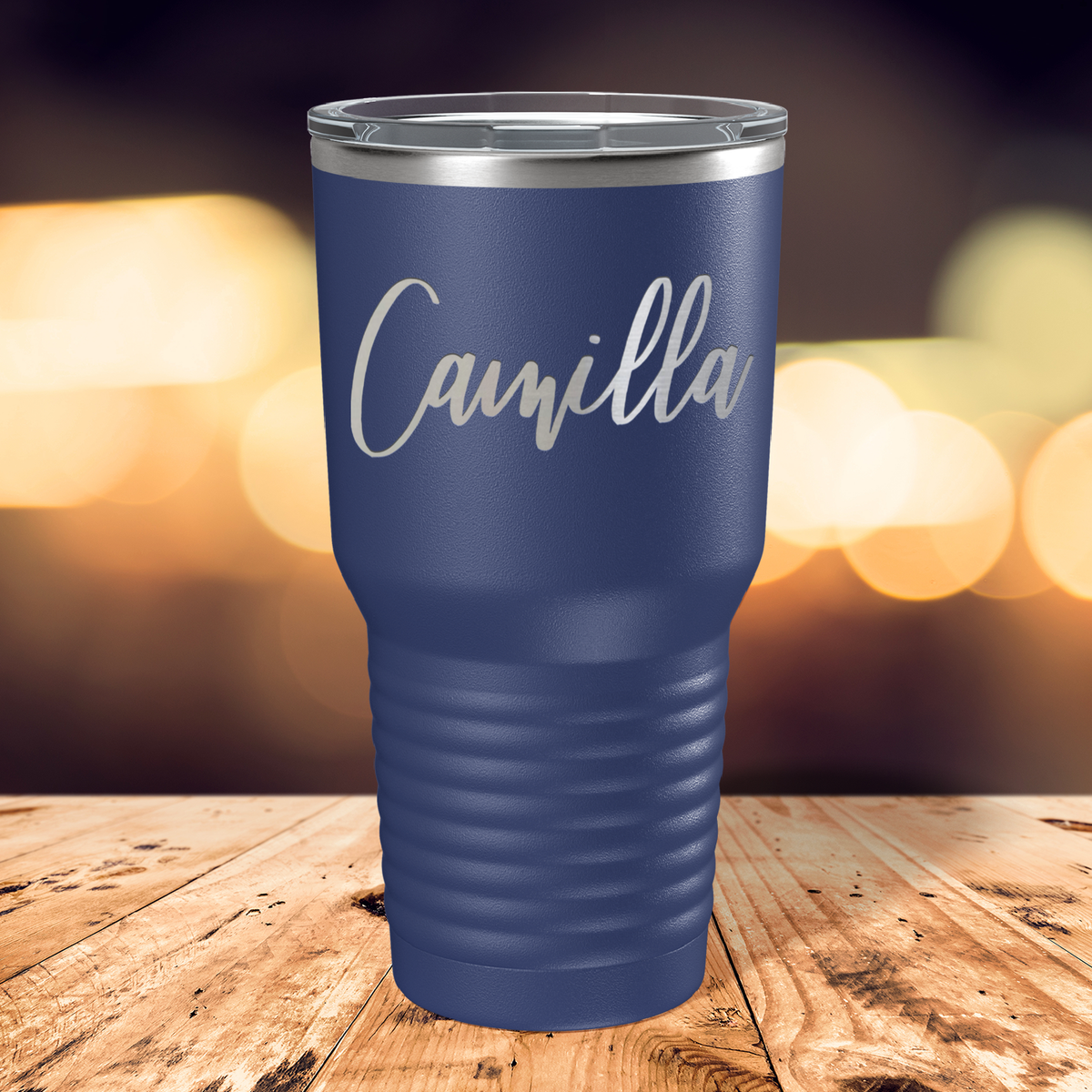 Personalized Navy Blue 30oz Engraved Tumbler