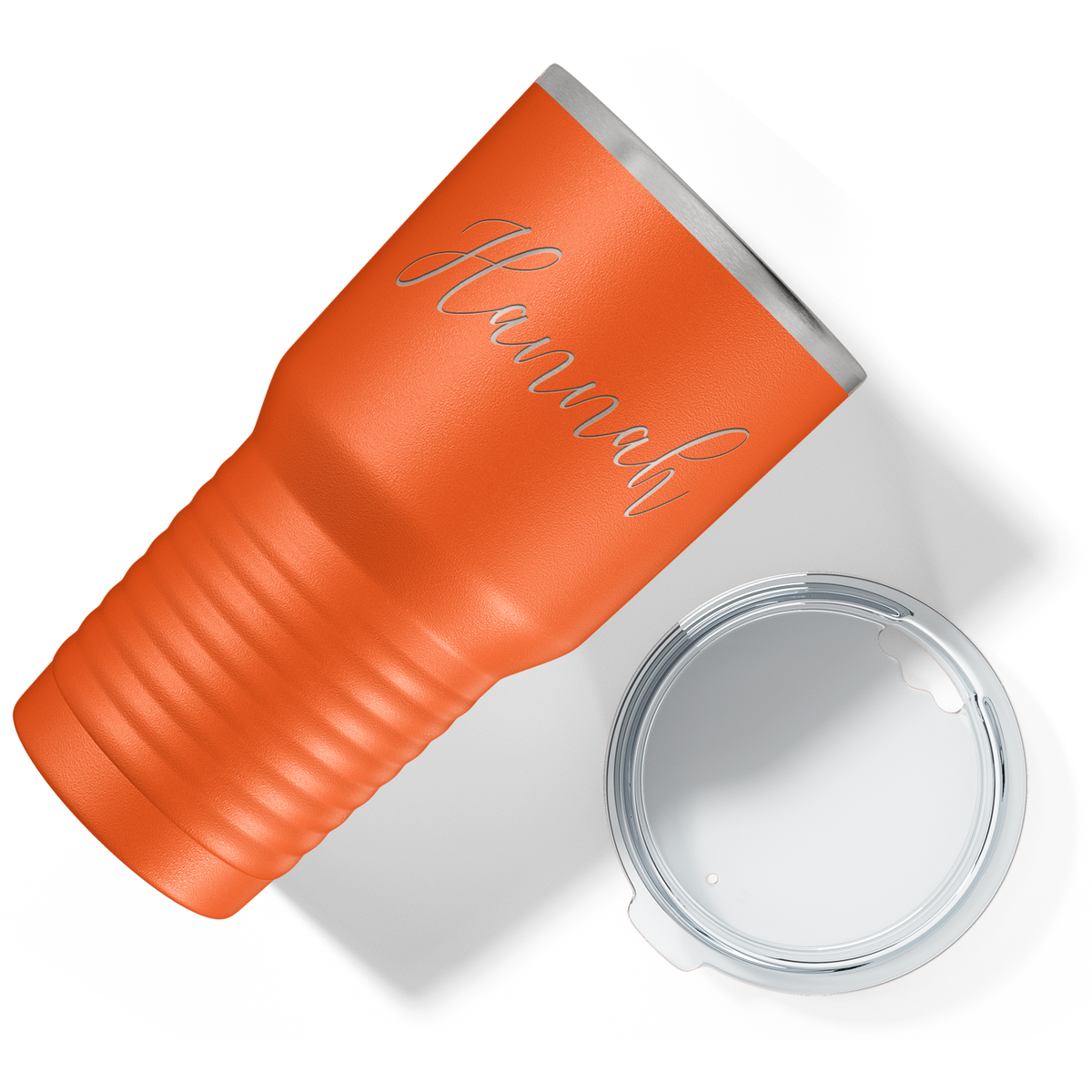 Personalized Orange 30oz Engraved Tumbler