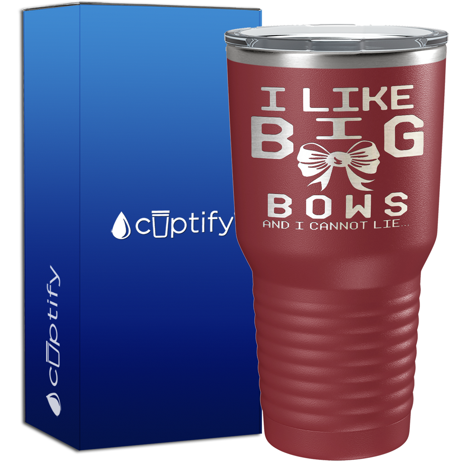 I Like Big Bows 30oz Cheer Tumbler