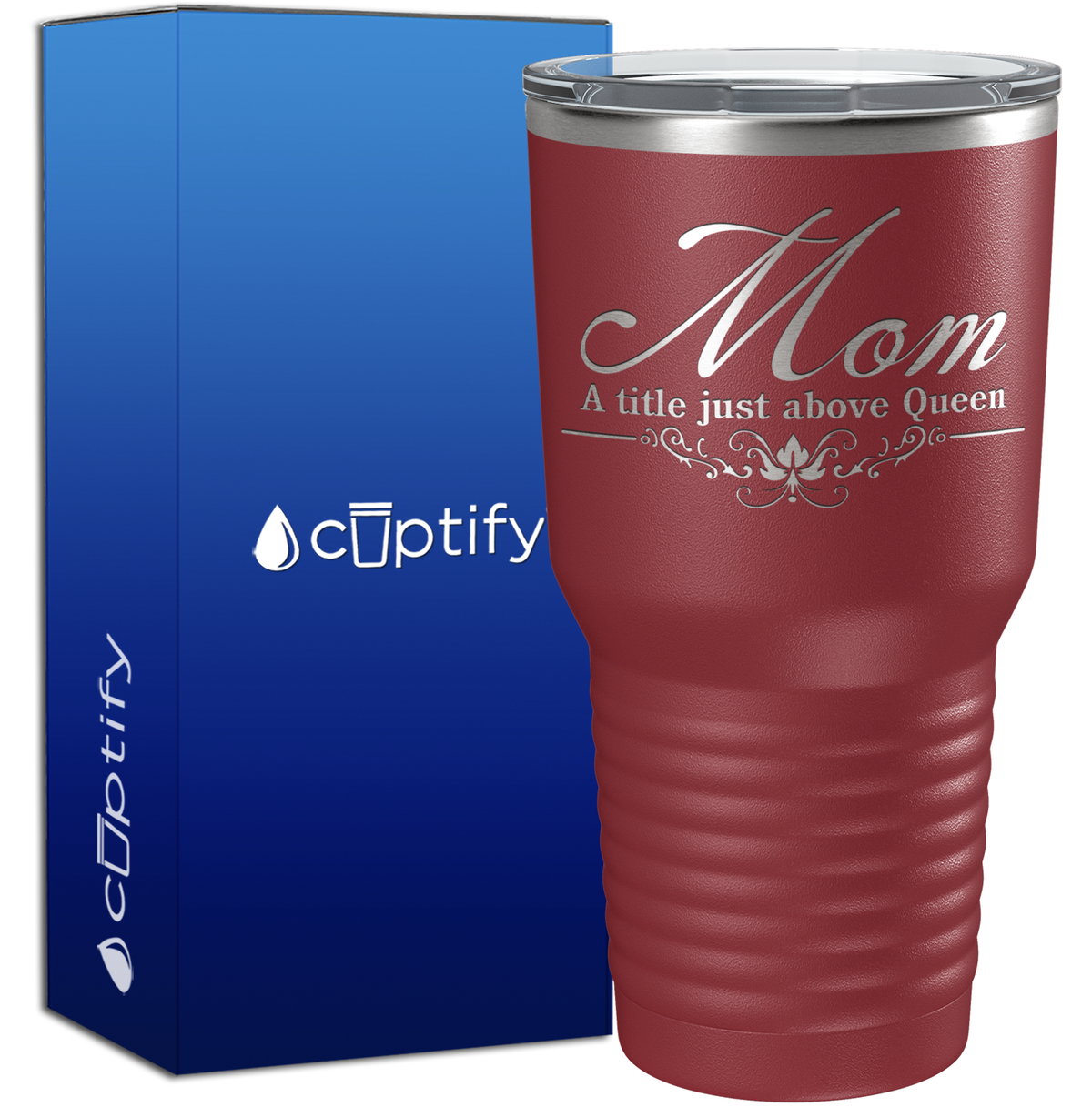 Mom A Title Just Above Queen 30oz Mom Tumbler