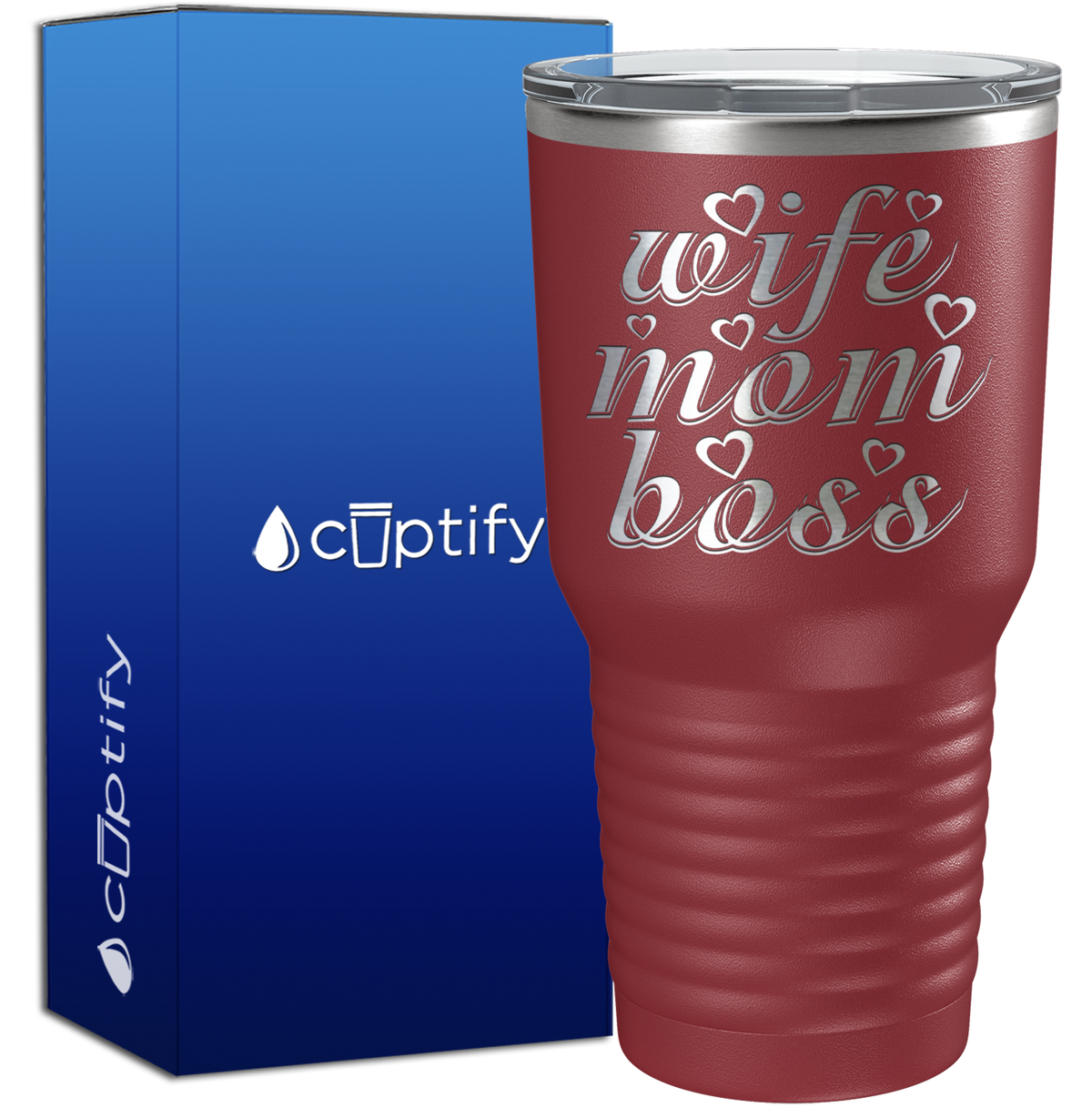 Wife Mom Boss 30oz Mom Tumbler