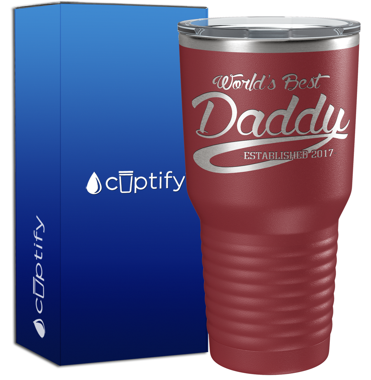 World's Best Daddy Established 30oz Dad Tumbler