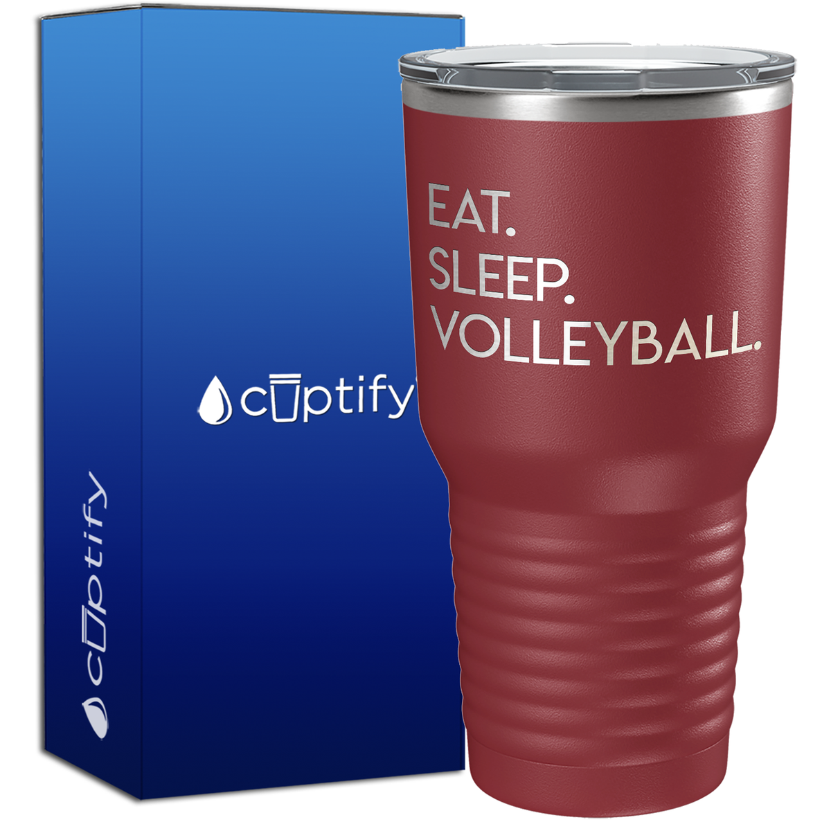 Eat Sleep Volleyball 30oz Stainless Steel Tumbler