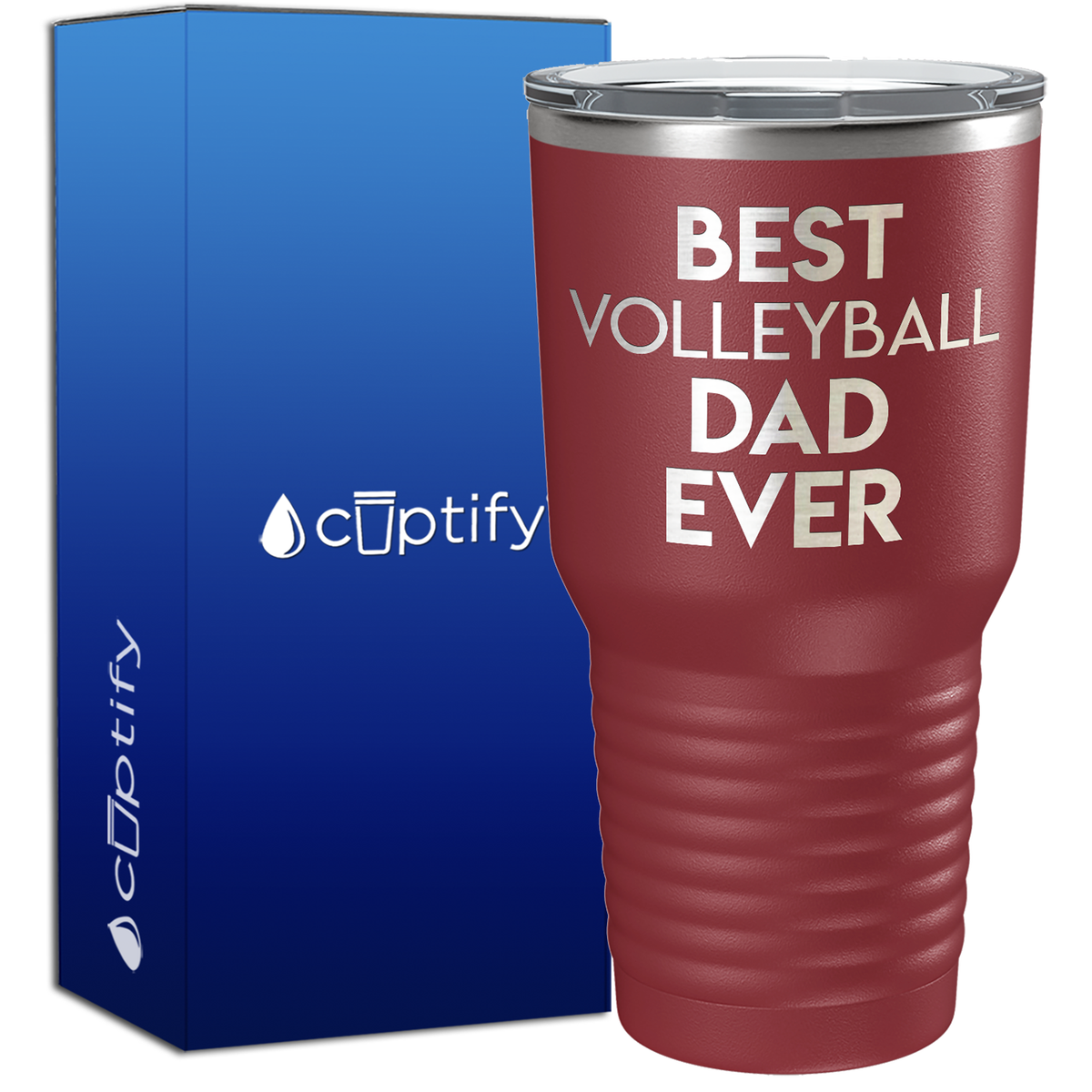 Best Volleyball Dad Ever 30oz Stainless Steel Tumbler