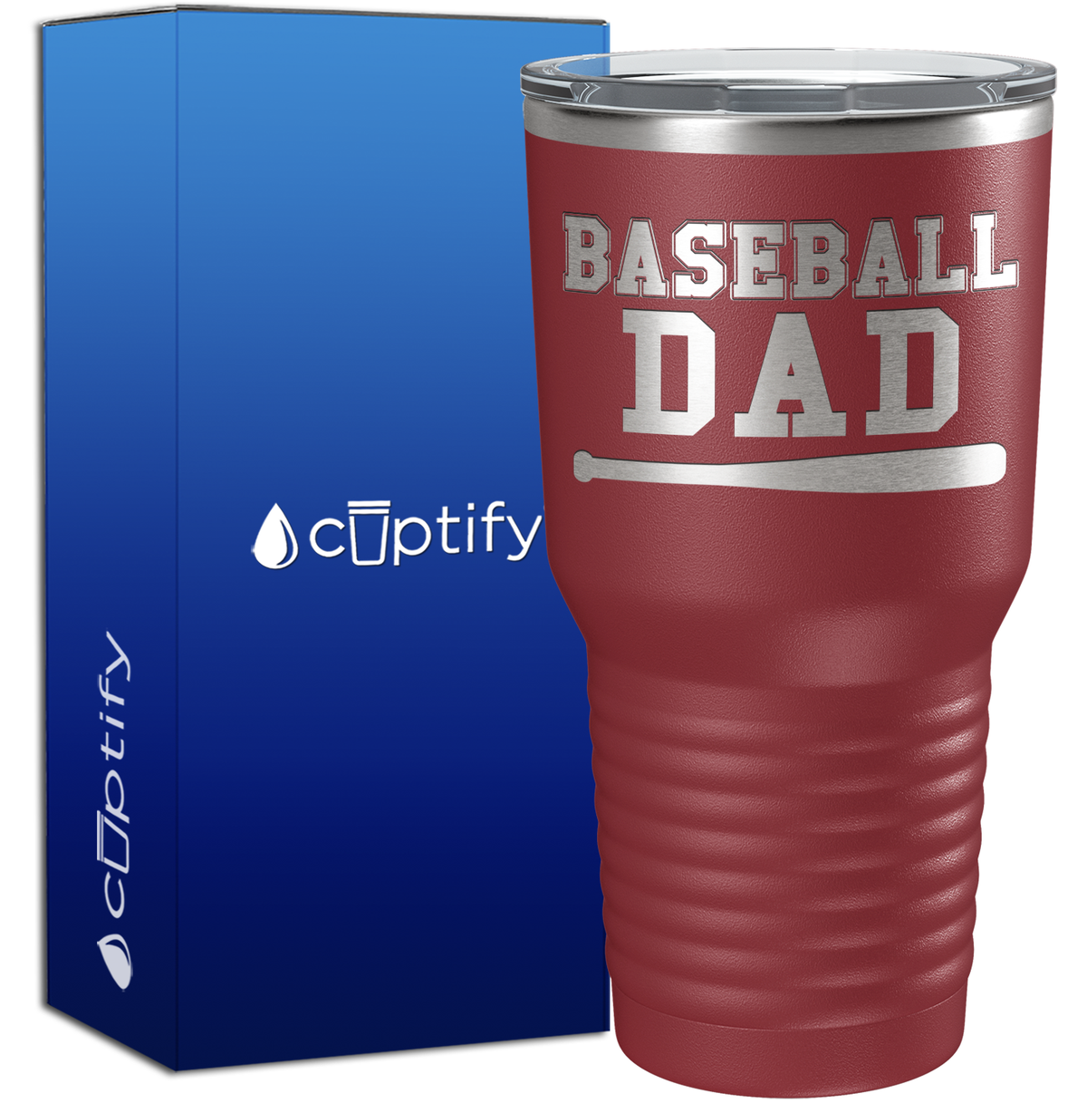Baseball Dad 30oz Baseball Tumbler