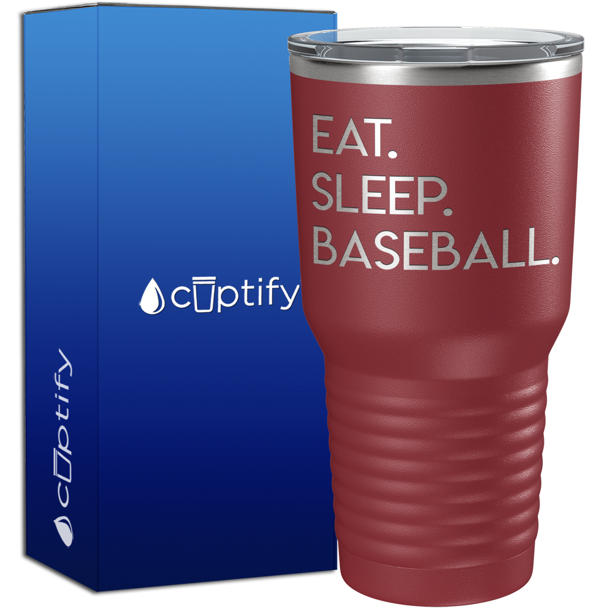 Eat Sleep Baseball 30oz Baseball Tumbler