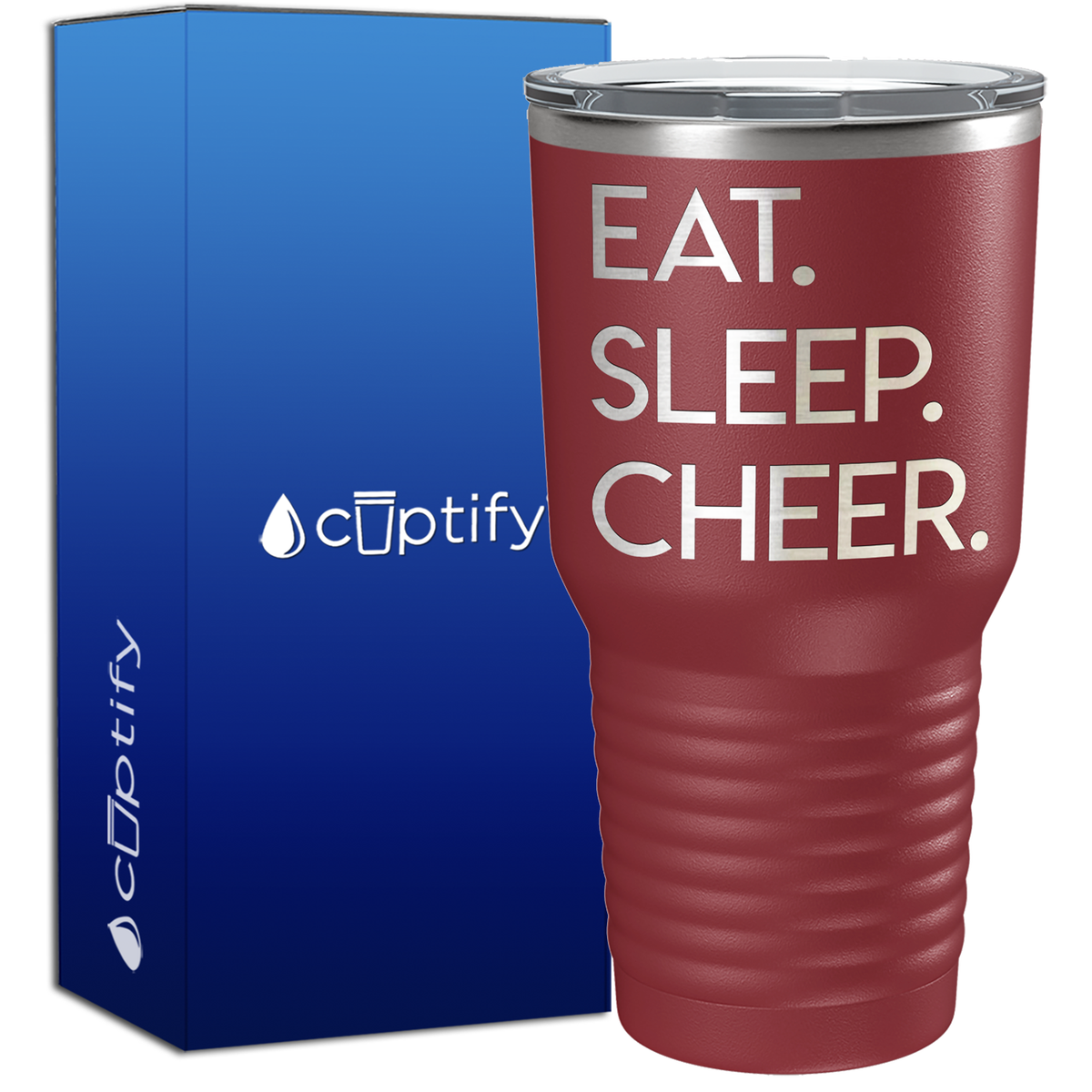 Eat Sleep Cheer 30oz Cheer Tumbler