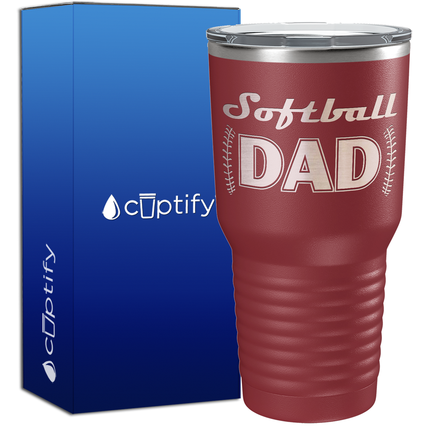 Softball Dad 30oz Softball Tumbler