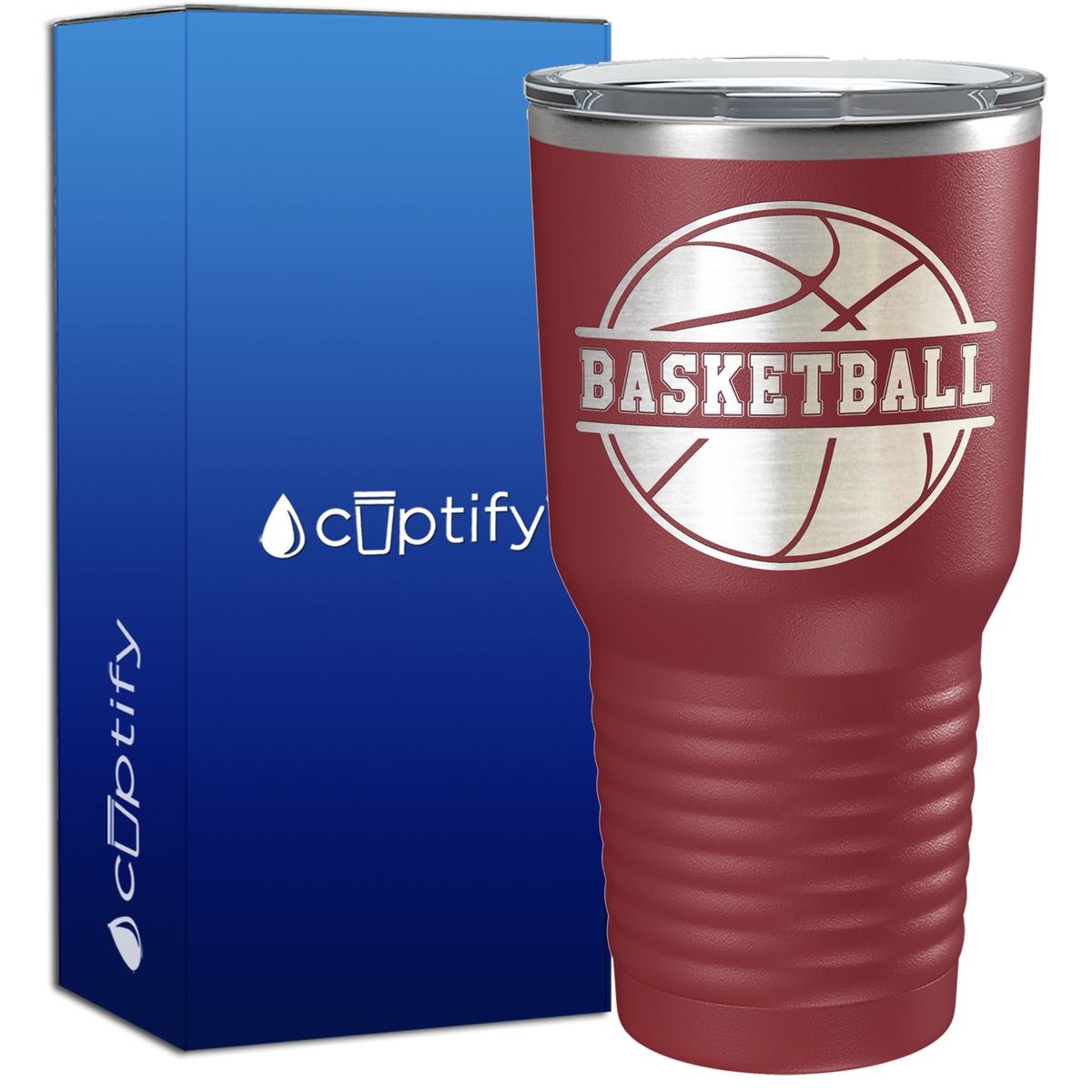 Basketball Ball on 30oz Tumbler
