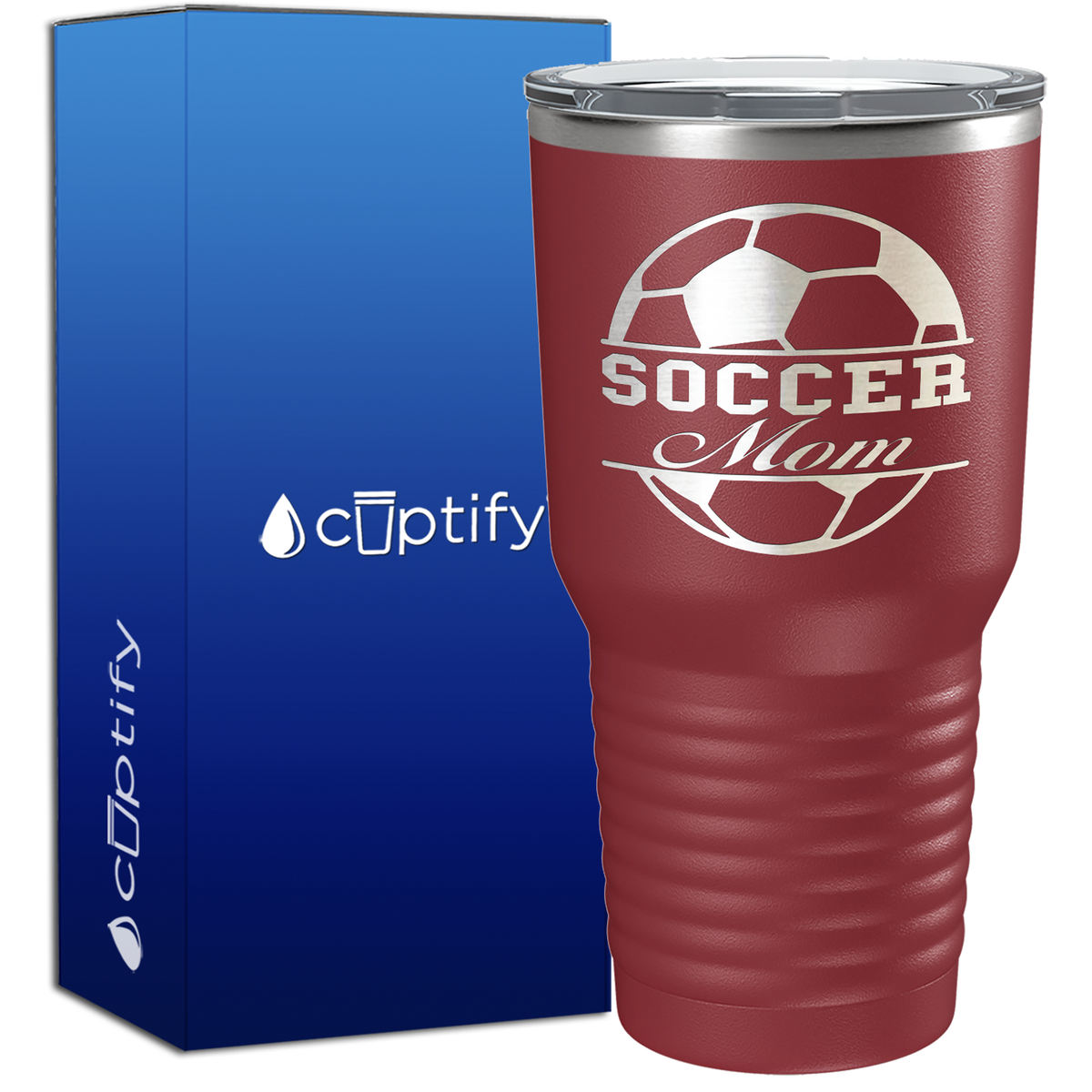 Soccer Ball Mom 30oz Soccer Tumbler