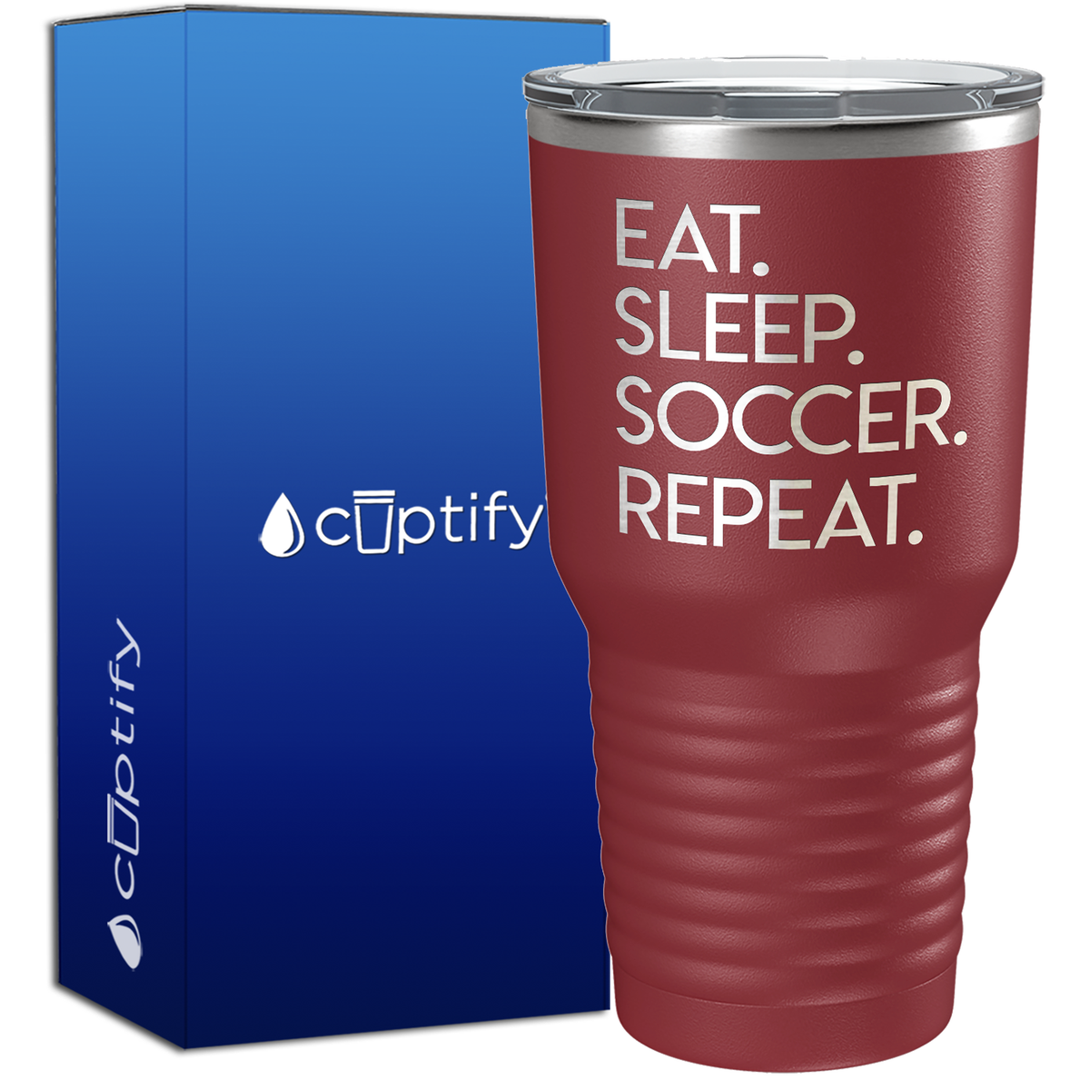 Eat Sleep Soccer Repeat 30oz Soccer Tumbler