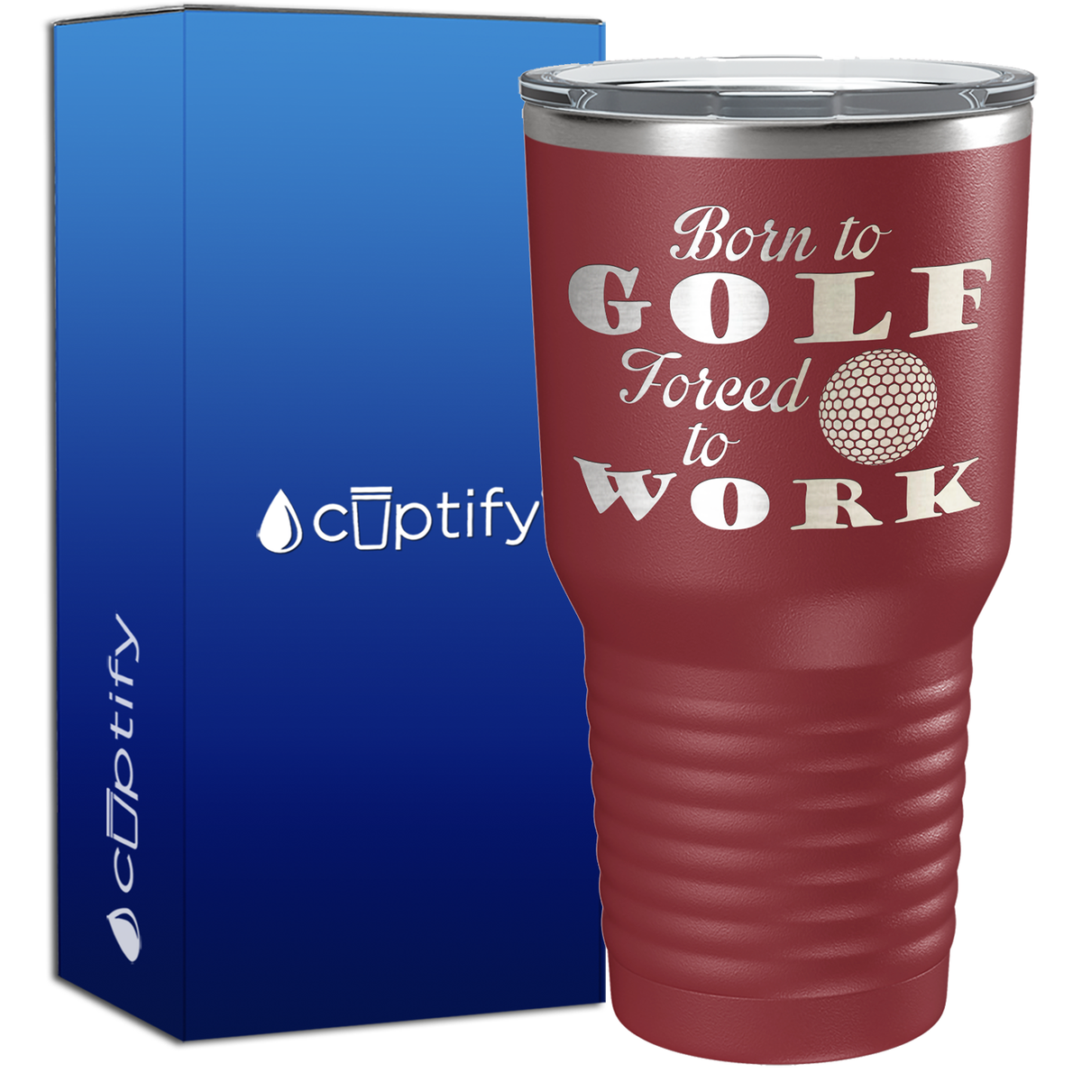 Born to Golf Forced to Work 30oz Golf Tumbler