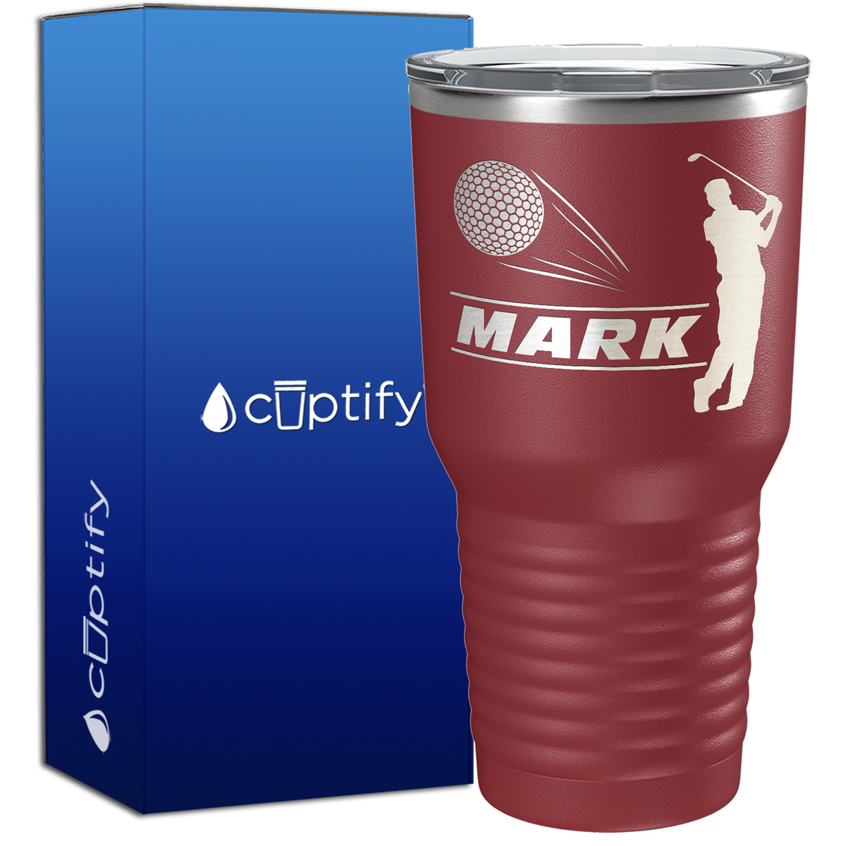 Personalized Golfer 30oz Golf Tumbler