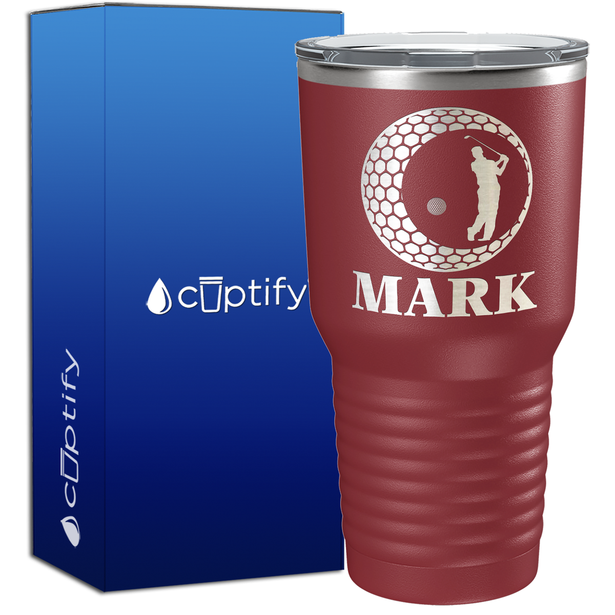 Personalized Golfer in Ball 30oz Golf Tumbler