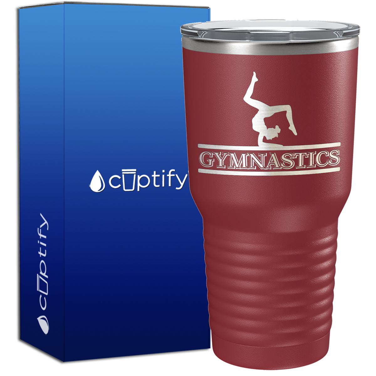 Gymnastics Silhouette 30oz Gymnastics Tumbler