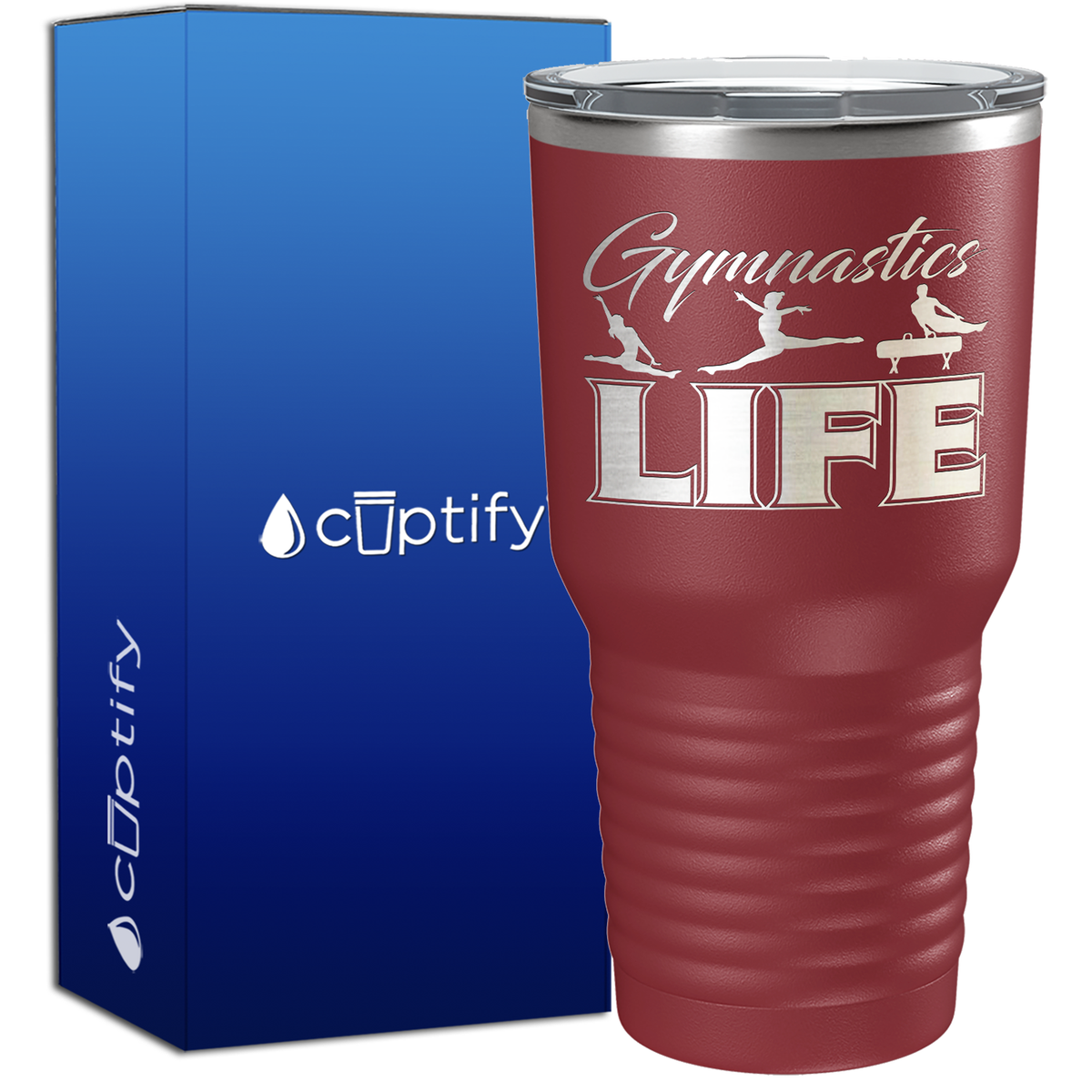 Gymnastics LIFE Silhouettes 30oz Gymnastics Tumbler