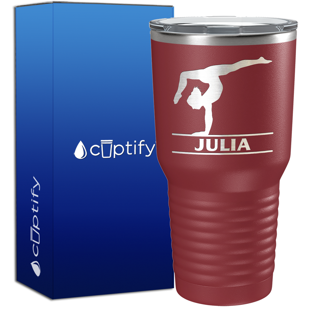 Personalized Gymnastics 30oz Gymnastics Tumbler