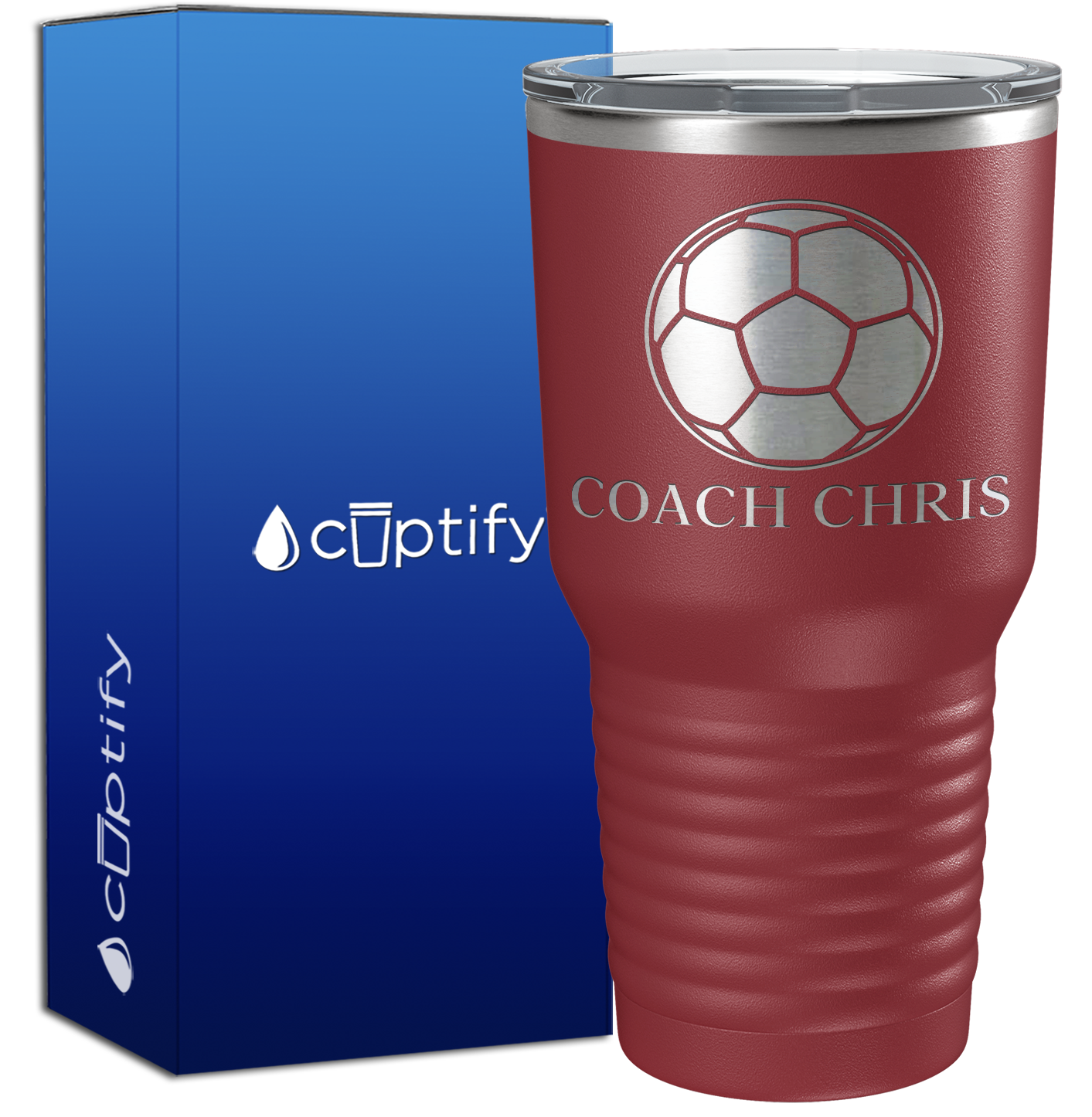 Personalized Soccer Coach 30oz Coach Tumbler