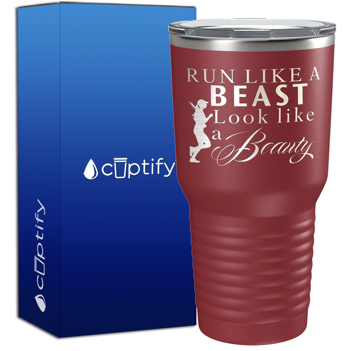 Runs Like a Beast Looks Like a Beauty 30oz Cross Country Tumbler