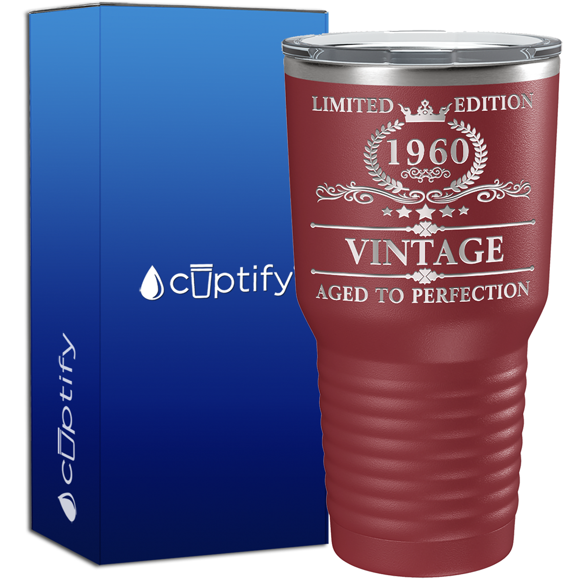1960 Limited Edition Aged to Perfection 65th Birthday 65 Years Old 30oz Vintage Tumbler