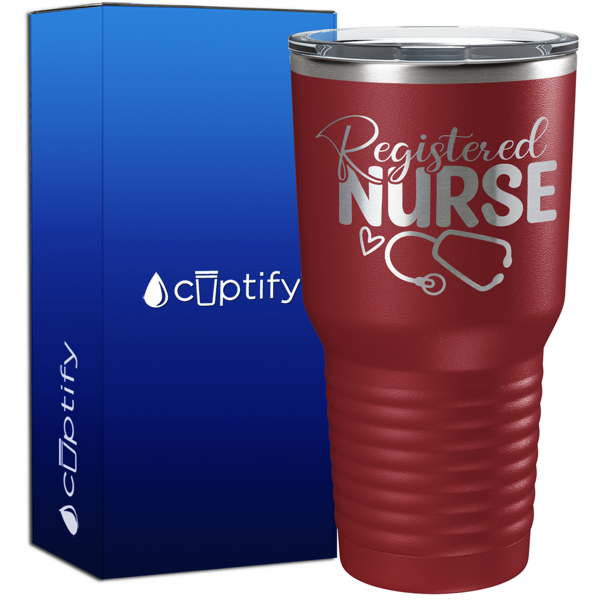 Registered Nurse Stethoscope 30oz Nurse Tumbler
