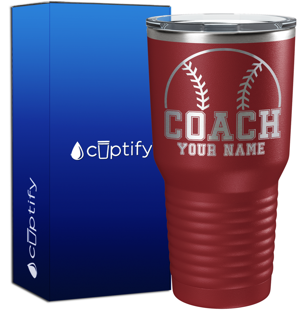 Personalized Baseball Coach 30oz Coach Tumbler