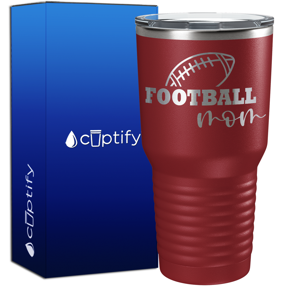 Football Mom 30oz Football Tumbler