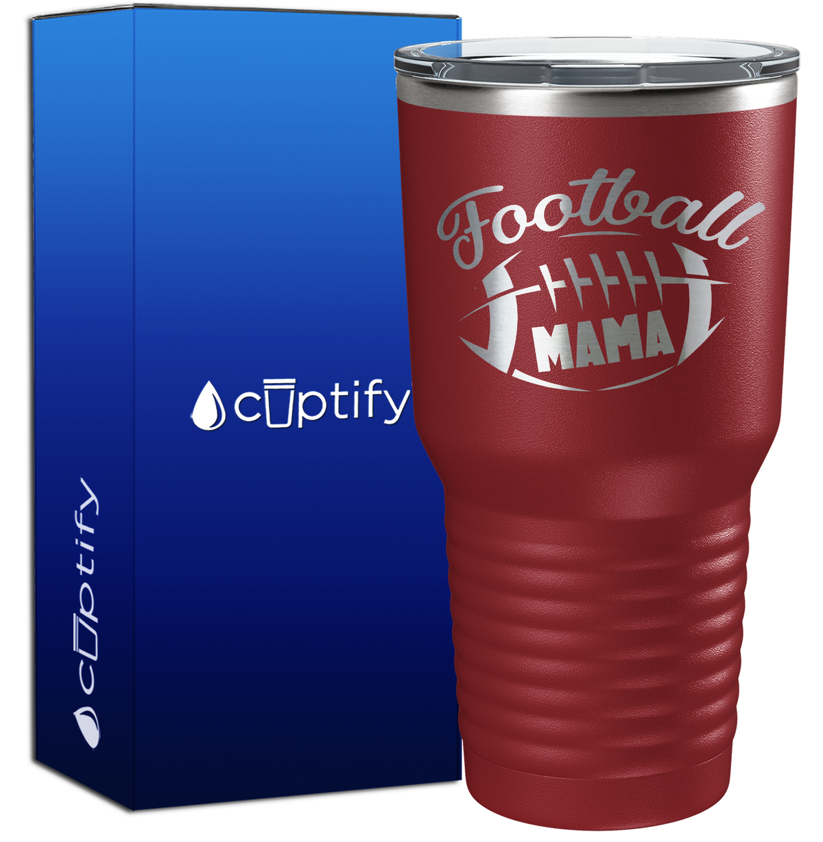 Football Mama 30oz Football Tumbler