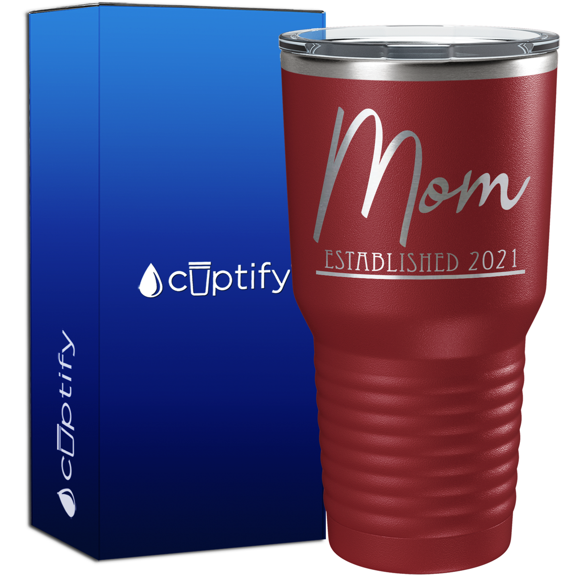 Mom Established 30oz New Baby Tumbler