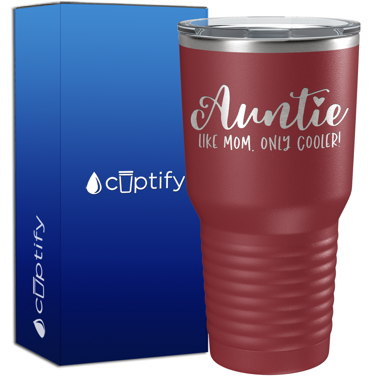 Auntie Like Mom Only Cooler 30oz Aunt Tumbler