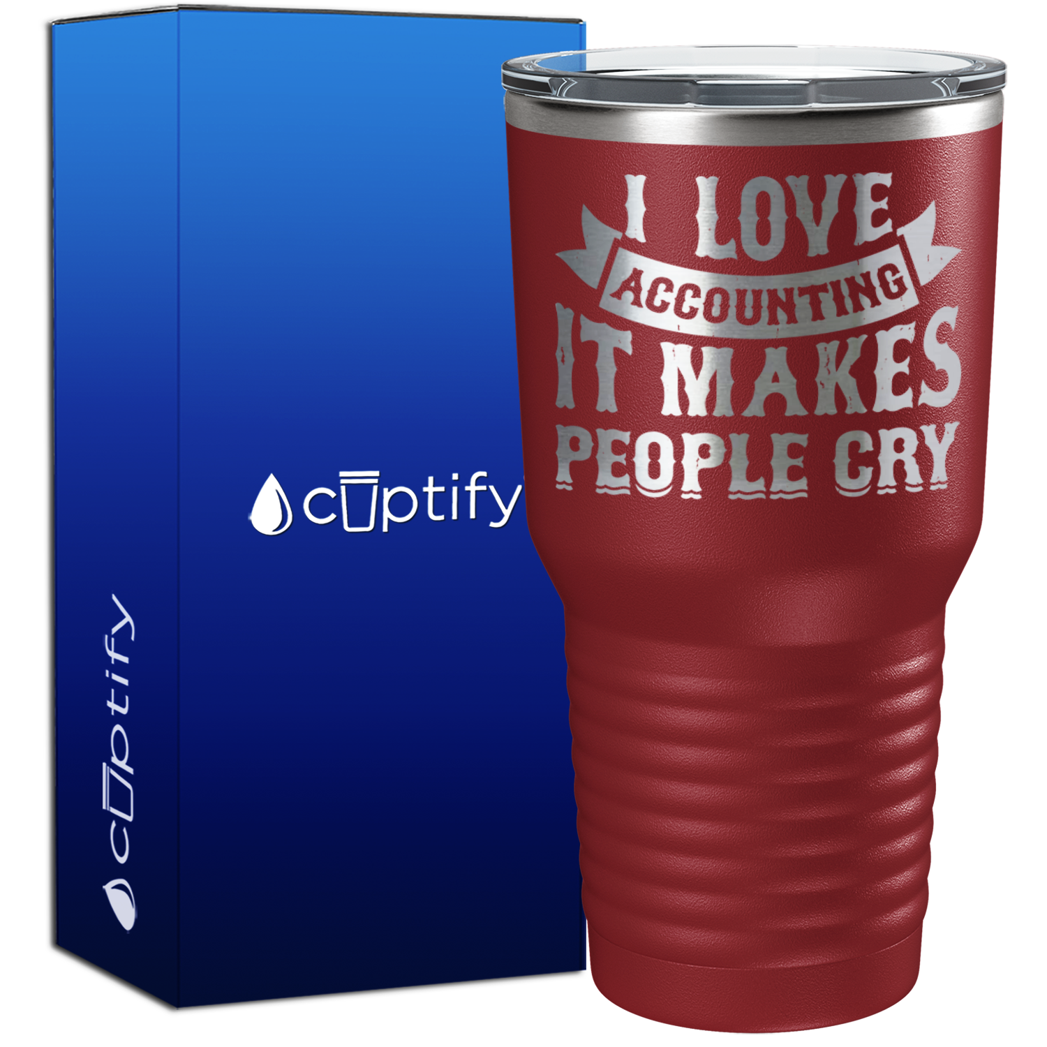I Love Accounting it makes People Cry 30oz Accountant Tumbler