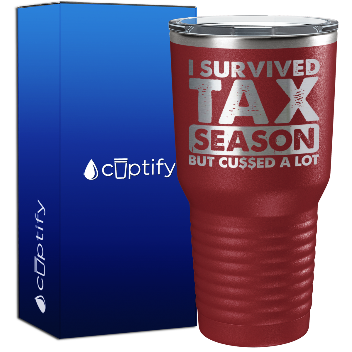 I Survied Tax Season 30oz Accountant Tumbler