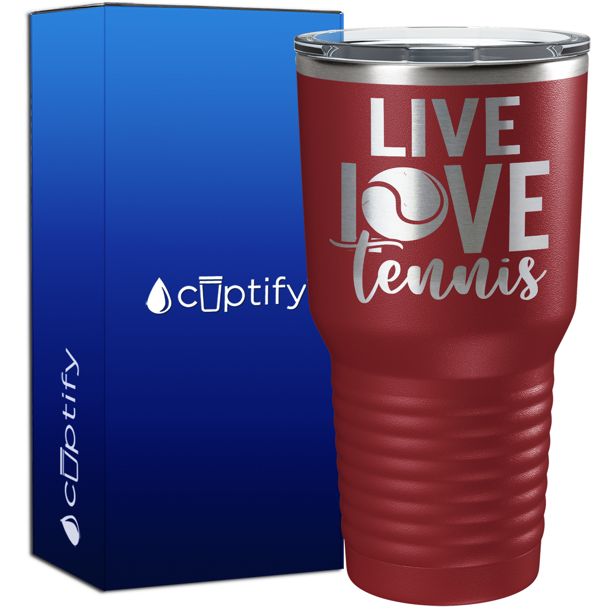 Live Love Tennis 30oz Tennis Tumbler