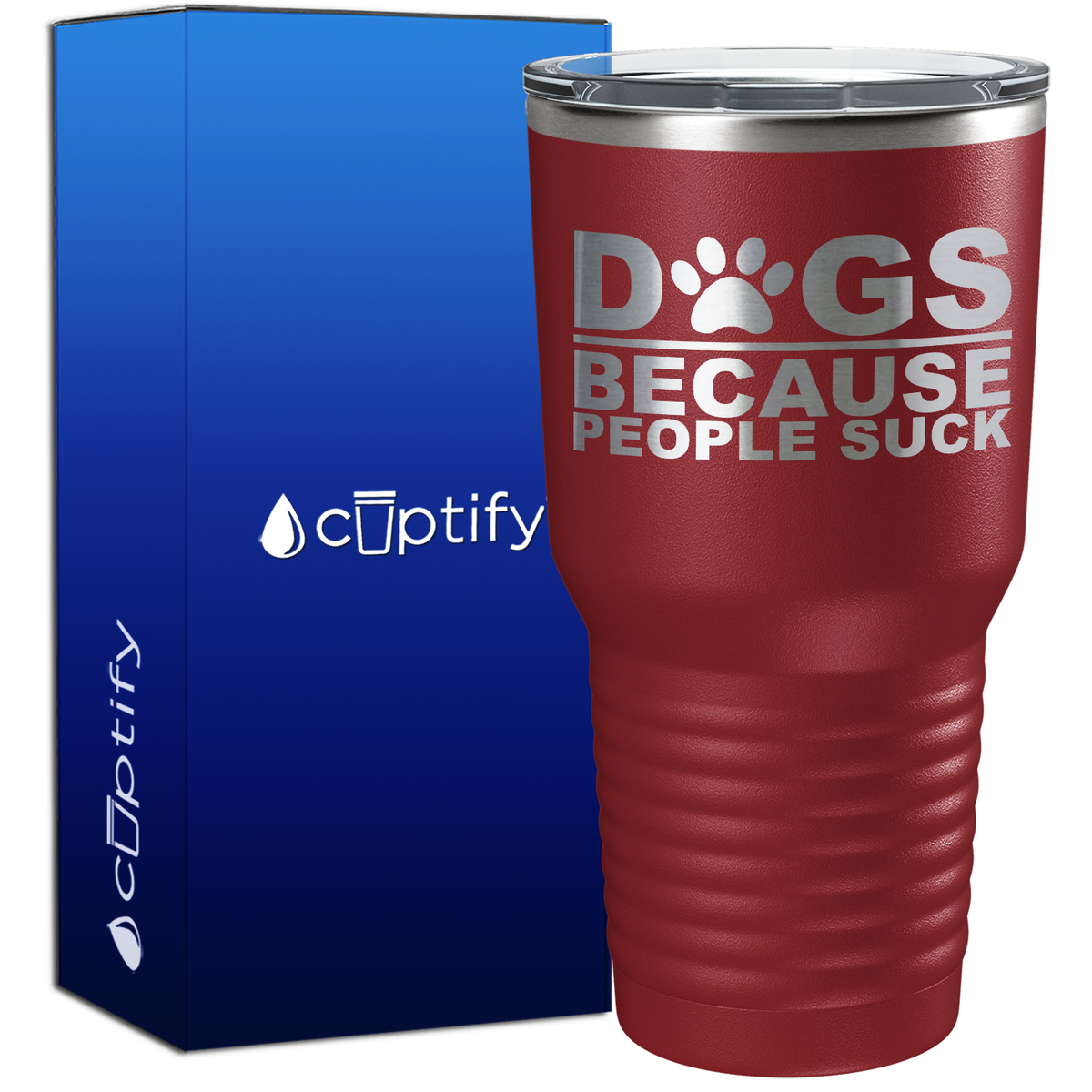 Dogs Because People Suck 30oz Dogs Tumbler