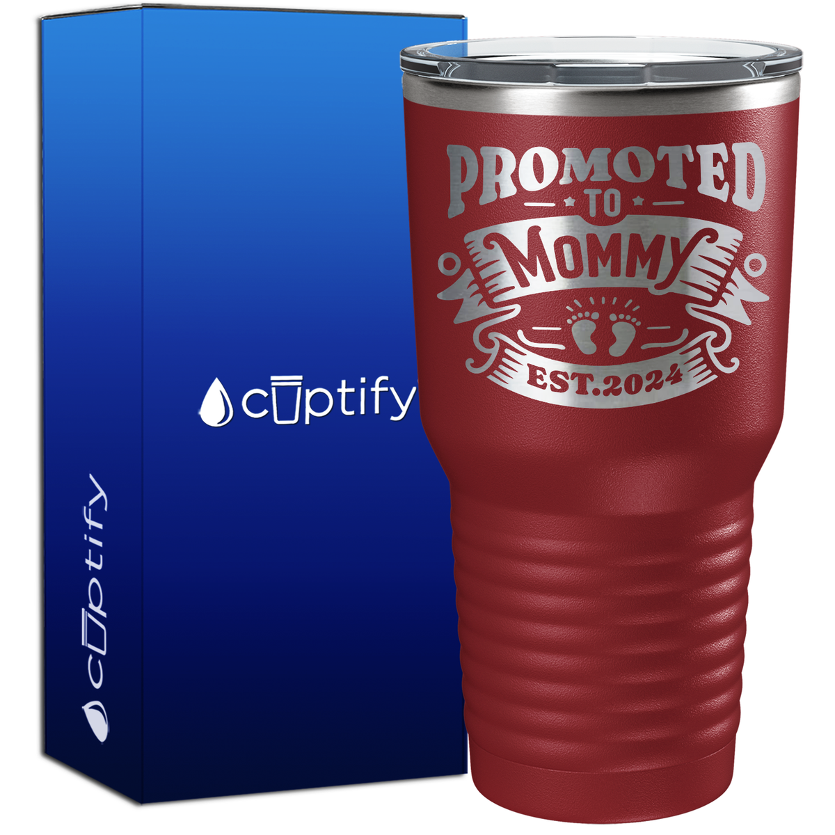 Promoted to Mommy Established 30oz New Baby Tumbler